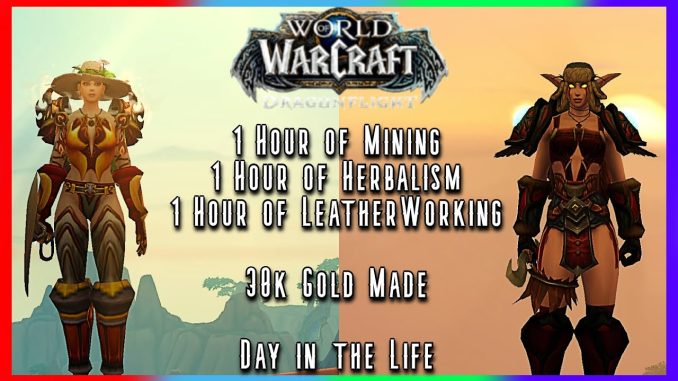 WoW Dragonflight: 30k+ Gold in 3 hours (Kinda a Gold Guide) - Mining, Herbing, Leatherworking Farm