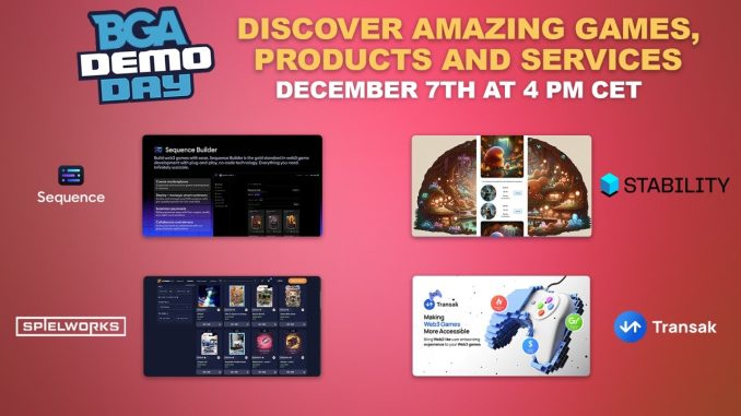 BGA members demo their Web3 Games & Gaming Platforms on live !