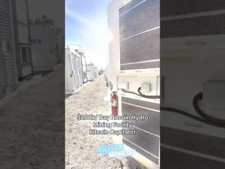Bitmain Bitcoin hydro mining containers in Washington