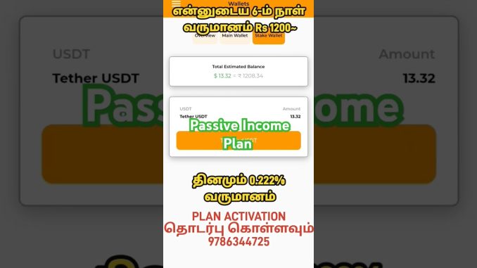 Passive Income Plan from Swapout Exchange Stacking Plan