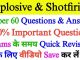 Explosive & Shotfiring Super 60 Question & Answer || Important Questions for Mining Sirdar, Overman