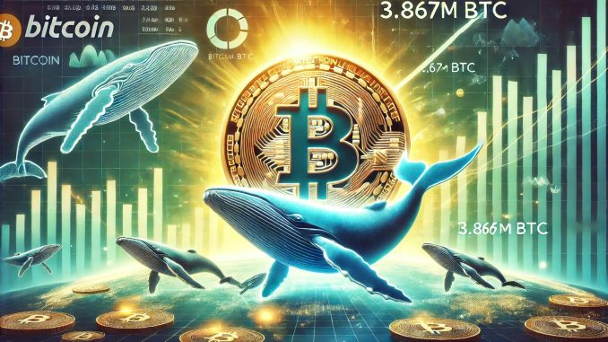 Bitcoin Large Players Hold 3.867M BTC – Metrics Reveal Whales Keep Growing