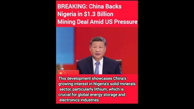 BREAKING: China Backs Nigeria in $1.3 Billion Mining Deal ❗#breakingnews#china#nigeria#shorts