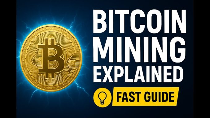Bitcoin Mining Explained FAST: Step-by-Step for Beginners!