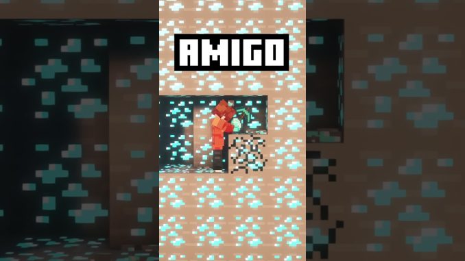 Eu VS Meu Amigo Minerando no Minecraft