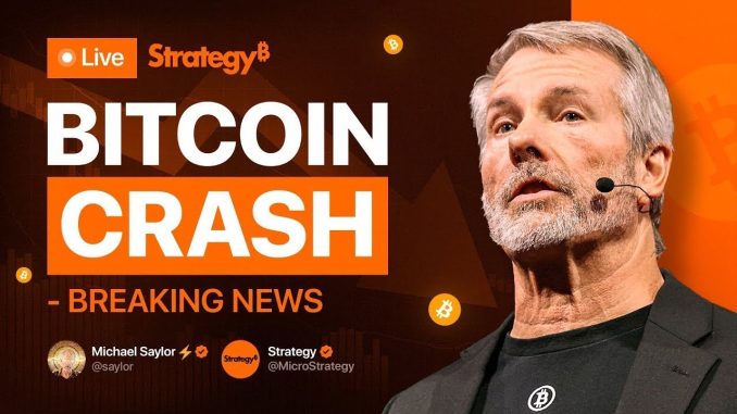 LIVE: Michael Saylor on Bitcoin Crash & MSTR Stock Drop – BTC Price Analysis