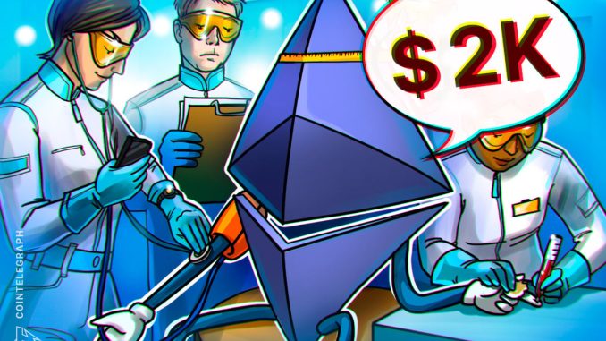 Ethereum Data Backs the ETH Price Recovery