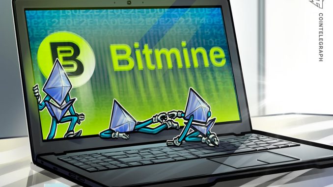 Tom Lee Says Mini Crypto Winter Ending as Bitmine Nears ETH Goal
