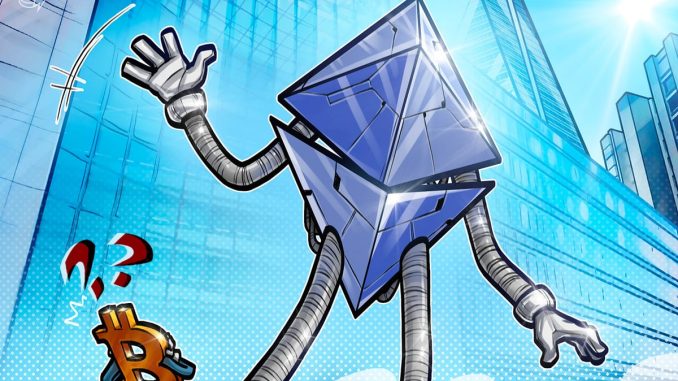 Ethereum Risks 10% Dip Versus Bitcoin Despite ETH Staking Milestone
