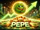 PEPE cryptocurrency on the rise