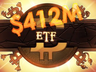 Spot Bitcoin ETFs Gain $411M as Goldman Files ETF Plan
